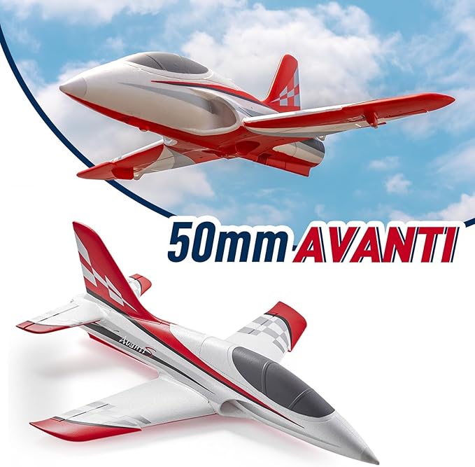 Arrows Rc Jet Hobby RC Plane 50mm Avanti 4 Channel EDF Jet Remote Control Airplane Rc Planes for Adults PNP with Vector Flight Stabilization System