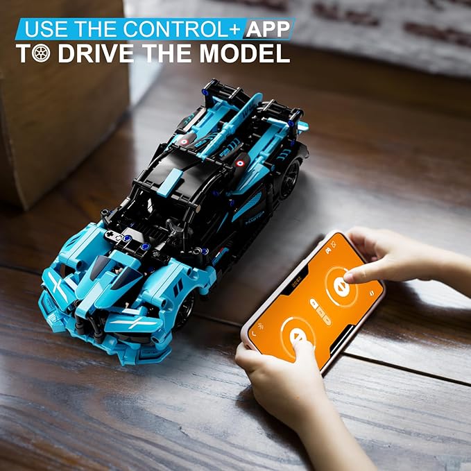 STEM Remote Control Car Building Kit Toys for Kids Age 8-12 with 2in1 STEM Robots Building Set Remote &amp APP Controlled Car/Robot RC Car Toy Set for Boys Girls 466 Pcs (Dark Cyan)