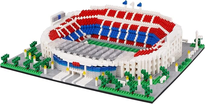 Micro Mini Blocks Football Stadium Series Model Mini Building Blocks Architecture Model Building kit (Camp NOU)