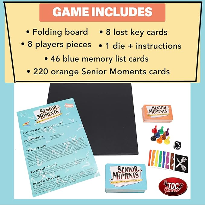 TDC Games Senior Moments Memory Game for Adults