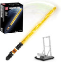 Mould King 10238 Lightsaber Building Set with Stand Rechargeable LED Light Sword for Adult Birthday Thanksgiving Xmas Toys Gift Halloween Cosplay (1169 Pieces)
