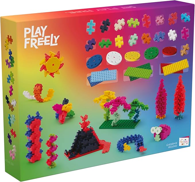 Plus Plus Learn to Build Colorverse Super Set 3D Building Block Kit Creative Stem Construction Toy for Kids 1000 Mini Interlocking Pieces