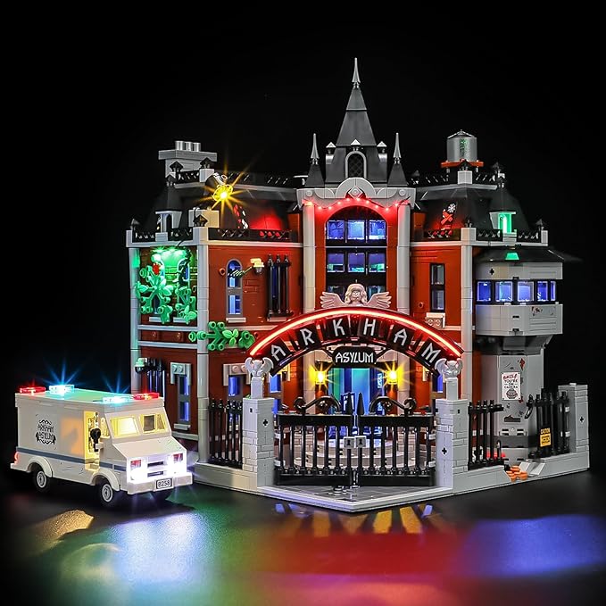 LIGHTAILING Light for Lego-76300 Arkham Asylum — Easy Install Hidden Wiring Home Decor &amp Gift-Ready (Model Not Included)