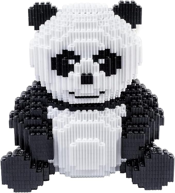AHZILEl Animal Panda Blocks Building Set 7822 Pcs Cute 3D Puzzle Mini Building Bricks Toy Kits DlY Educational Particle Building Birthday Gift
