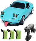 YUCT LDRC LD1804 1/18 Scale RWD RC Drift Car for Adults - 2.4GHz LDRC Drift Car with Gyro 3 Batteries Pop-up Light