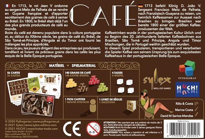 Cafe by Pythagoras PY0011 Coffee Board Game