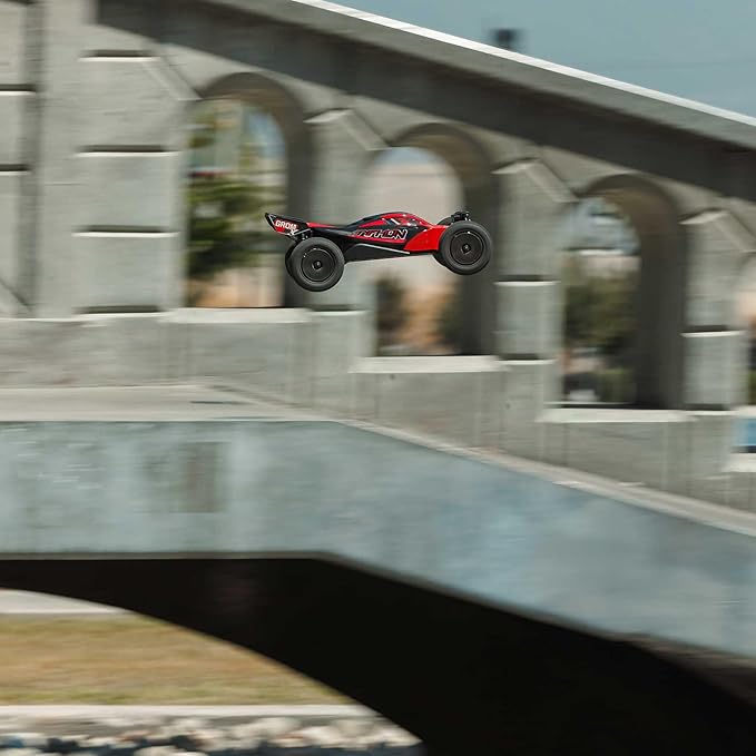 ARRMA RC Car Typhon GROM 4X4 223S BLX BRUSHLESS Small Scale Buggy RTR with DSC Battery &amp Charger Included RED ARA2306ST1