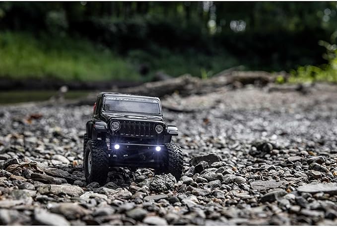 Axial RC Truck SCX24 Jeep Gladiator 4 Wheel Drive Rock Crawler Brushed RTR (Nothing Needed to Complete Ready-to-Run) Black AXI00005V2T5 Remote Control Car RC Car RC Crawler