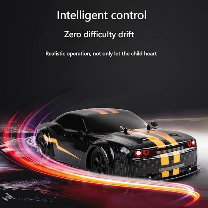 RC Drift Car 4 WD High Speed 30 KM/H Remote Control Car1:14 Scale Drifting Tires Racing Sport Toy 2.4GHz RC Racing Car with Cool Lighting for Adults Teen
