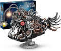 Ideas Mechanical Lantern Fish Building Blocks Set Compatible with Lego Collectible for Ocean Lovers Perfect as an Office or Home décor for Adults. STEM Construction Gift for Boys Aged 8-16 1038PCS