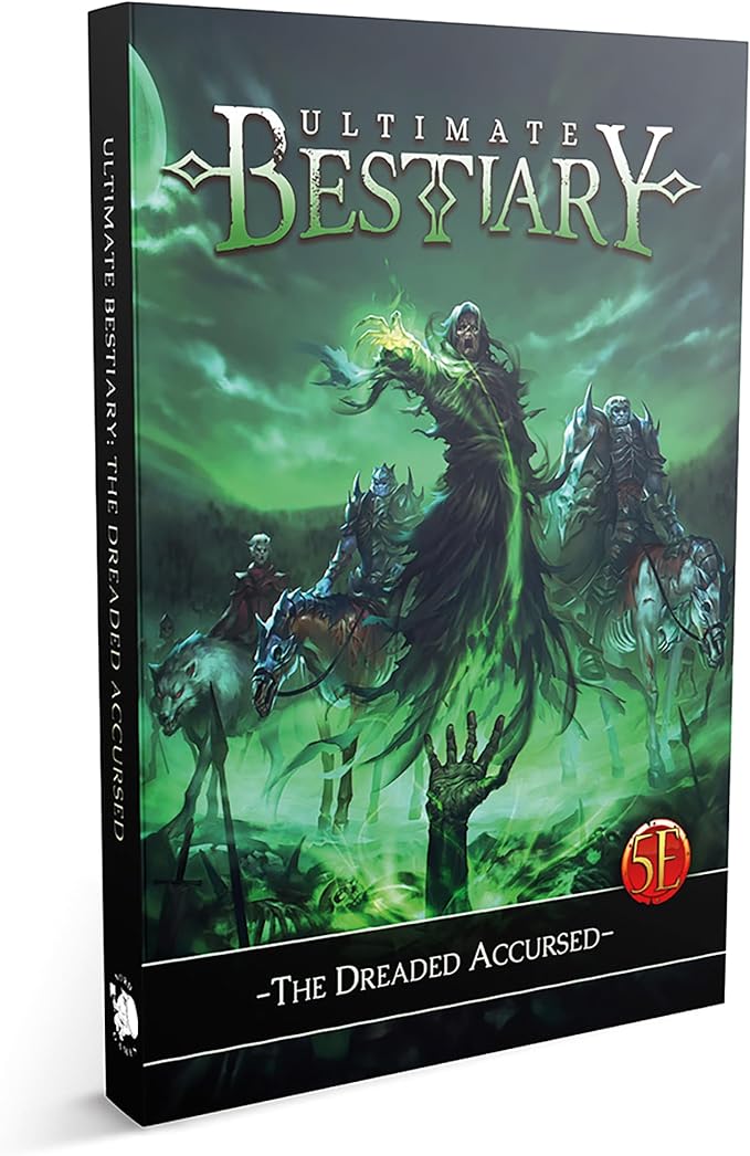 Nord Games: Ultimate Bestiary: The Dreaded Accursed - Hardcover RPG Supplement Book Classic Undead &amp Cursed Creatures 5e D&ampD Roleplaying 268 Pages