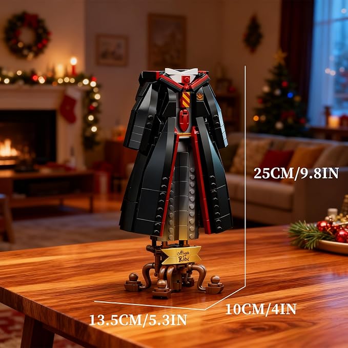 Magic Robe Building Blocks Sets Magic Clothes Building Model with Display Stand &amp Red Gold Tie for Fans Creative Gift for Adults Teens 661 PCS