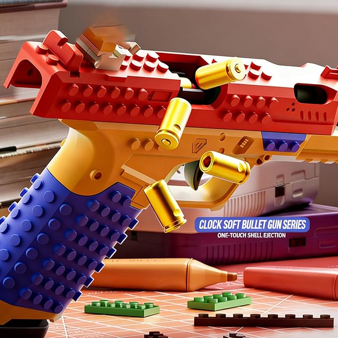 Modular Engineering Construction kit Including Handles and Display Stands Compatible with Standard Bricks Allowing for Repeated Assembly of Creative Gifts. (1pcs)