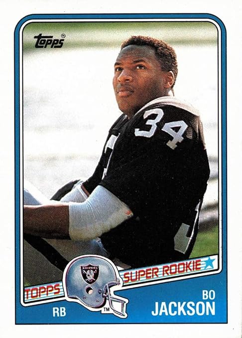 1988 Topps Football #327 Bo Jackson Rookie Card