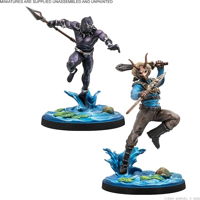Marvel: Crisis Protocol Battle for the Throne RIVAL PANELS - Wakanda Showdown! Tabletop Superhero Game Ages 14+ 2 Players 90 Minute Playtime Made by Atomic Mass Games