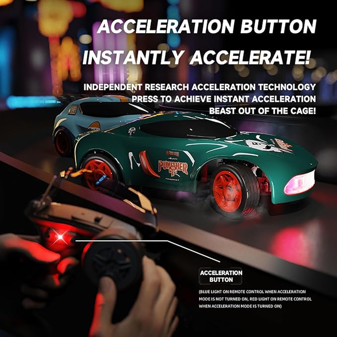 Mini RC Car 1:64 Scale Supercar Toy Car &amp Remote Control Integrated Design 26km/h High Speed Fun MINI RC Vehicle. (Black)
