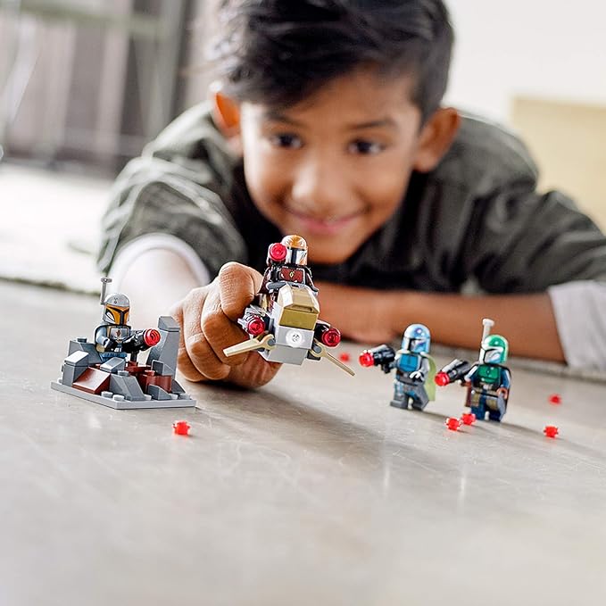 LEGO Star Wars Mandalorian Battle Pack 75267 Mandalorian Shock Troopers and Speeder Bike Building Kit Great Gift Idea for Any Fan of Star Wars: The Mandalorian TV Series (102 Pieces)
