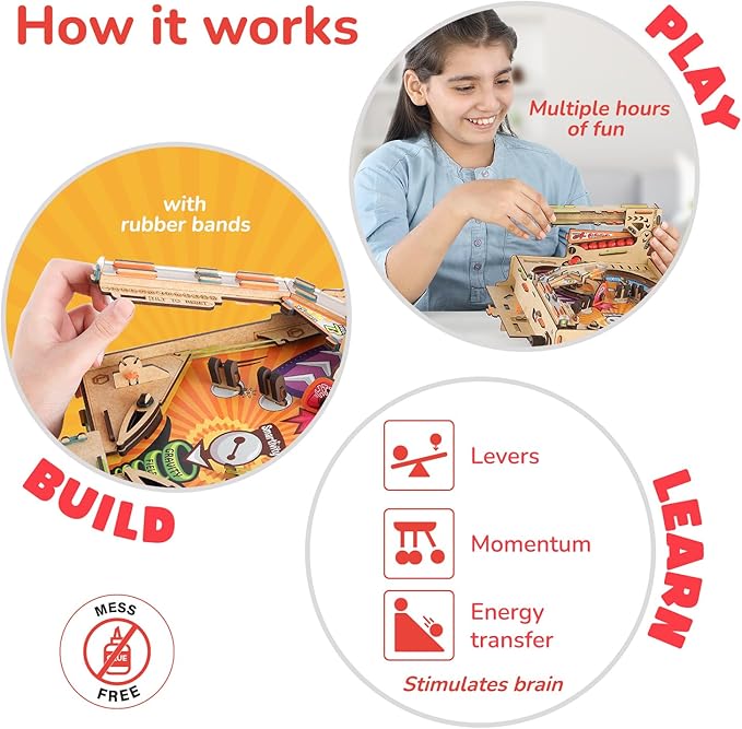 Smartivity DIY Pinball Machine for Kids 8-14 Years Old | Global Award Winning Arcade Game | Build Your Own Pinball I Birthday Gift for Smart Kids | STEM Toy for Boys &amp Girls