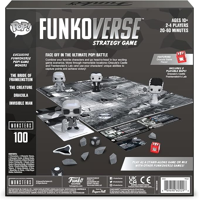 Funko Funkoverse: Universal Monsters 100 4-Pack Miniature Figures (Styles May Vary)