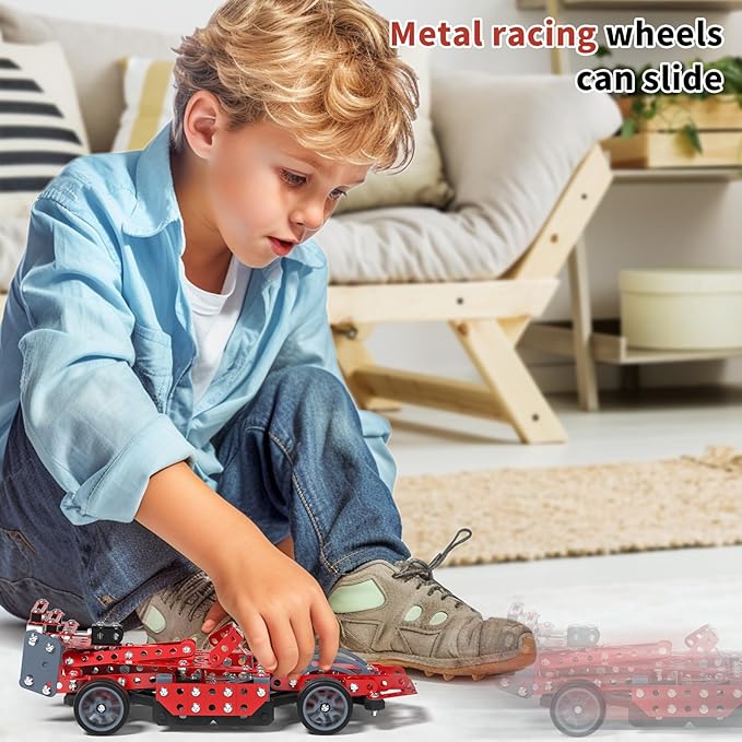 STEM Building Projects Toys - Model Car Kit DIY Building STEM Projects Toys for Kids Boys Girls Ages 8-12-16 Assembly Science Kit Model Car Birthday Gift Toy for Kids Boys 8 9 10 11 12 Years Old