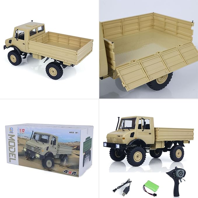 TOUCAN RC HOBBY 1/12 LDRC P06 Remote Control Crawler Off Road Vehicle Model 4×2 Linear Speed Climbing Car Truck 15KM/H USB Charge RTR for Ages 14+