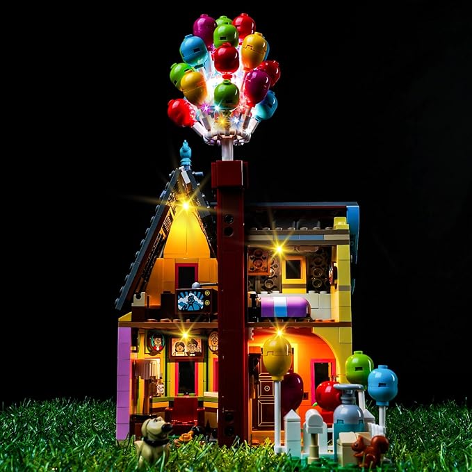 Upgraded Led Light Kit for Lego Up House 100 Celebration Building Toy Set Compatible with Lego 43217 Gift Idea for Boys Girls and Kids (Model Not Included)