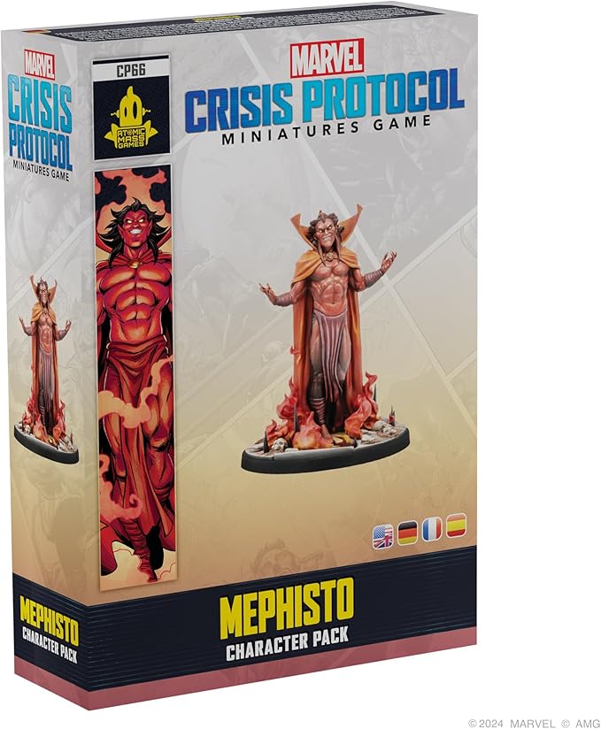 Marvel: Crisis Protocol Mephisto Character Pack - Manipulator of The Battlefield! Tabletop Superhero Game Ages 14+ 2 Players 90 Minute Playtime Made by Atomic Mass Games