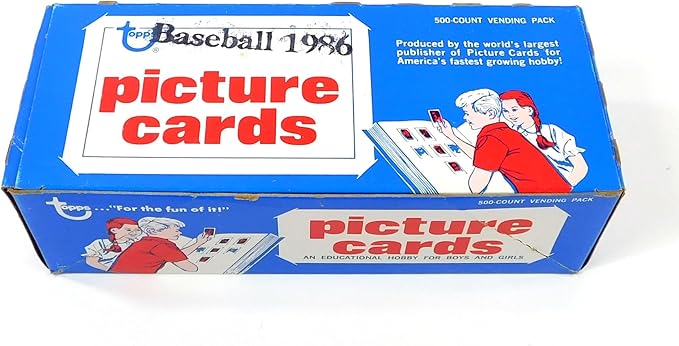 Topps 1986 Baseball Cards Unopened Vending Box (500 Cards)