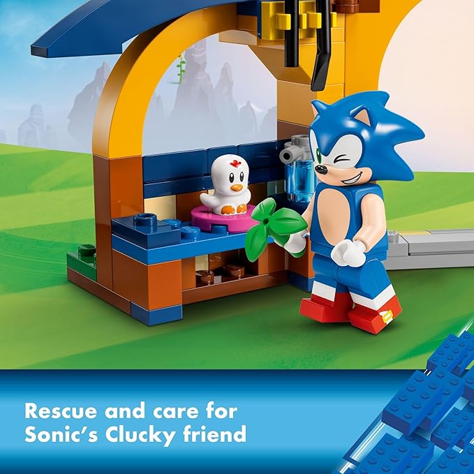 LEGO Sonic The Hedgehog Tails’ Workshop and Tornado Plane 76991 Building Toy Set Airplane Toy with 4 Sonic Figures and Accessories for Creative Role Play Gift for 6 Year Olds who Love Gaming