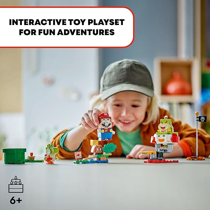 LEGO Super Mario Adventures with Interactive Mario Bowser Jr.’s Clown Car Playset Vehicle Yoshi Toy &amp Playset Nintendo Toy Gift for Boys Girls and Gamers Ages 6 and Up 71439