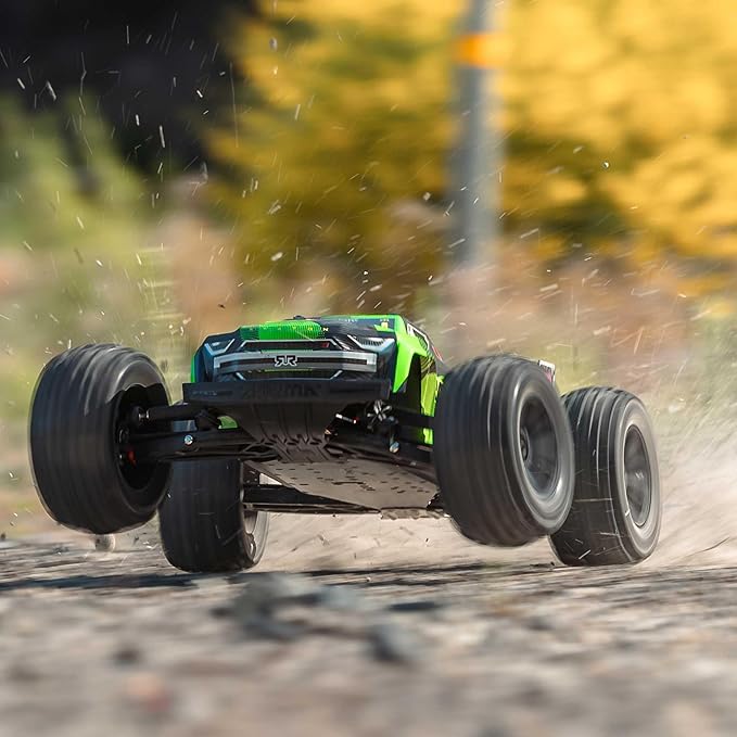ARRMA RC Truck 1/8 KRATON 4X4 6S BLX BRUSHLESS V6 Speed Truck RTR (Lipo Battery and Charger Not Included) (Green/Black) ARA8608V6T3