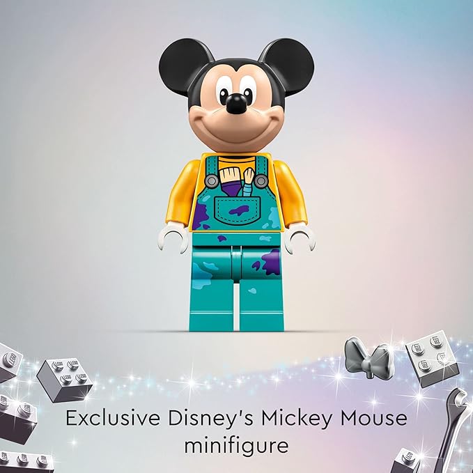LEGO Disney Classic 100 Years of Disney Animation Icons 43221 Buildable Disney Toy with Mickey Mouse Minifigure Classic Disney Wall Art Fun Toys for Kids Ages 6+