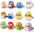 Cute Parrot Micro mini Blocks Building Blocks Sets12 PC Small Bird Series Mini Bricks Animal ToysUnique Animals Model Present for 14+ Kids or Adults