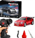 Mini RC Drift Car 1/64 RC Remote Control Car High Speed 2.4GHz Full Proportional RTR Micro Sports Racing Drift 4WD HobbyFast Race Vehicle with Lights Model Toys Gift for Kids Boys Adults
