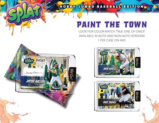2024 Wild Card Splat Baseball Jumbo Trading Card Box (1 Autograph Card Per Box)