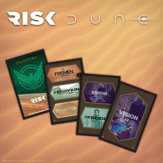 Risk: Dune Strategy Board Game for Dune Fans War Game Based on the Dune Movie Franchise Official Dune Merchandise &amp Collectible Ages 10 &amp Up 2 or 4 Players 60+ Minutes Play Time