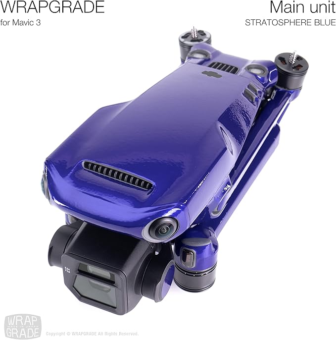 WRAPGRADE Full Skin Stickers for DJI Mavic 3 / Mavic 3 Classic (STRATOSPHERE BLUE)