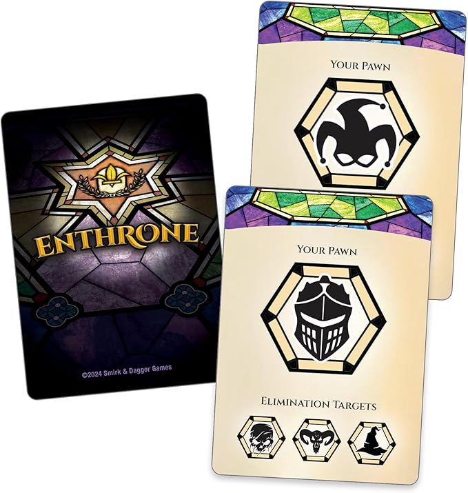 ENTHRONE – Abstract Deduction Strategy Game for 2 Players by Smirk &amp Dagger | Ages 10+ | 20–30 Min Playtime