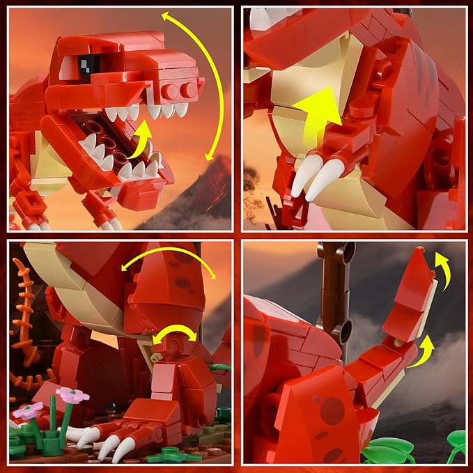BNG Dinosaur Building Set for AdultsTyrannosaurus Rex Plant Collection ToysJurassic Animal Desktop DecorationIdea Gift for Teen Boys 14+(559PCS)