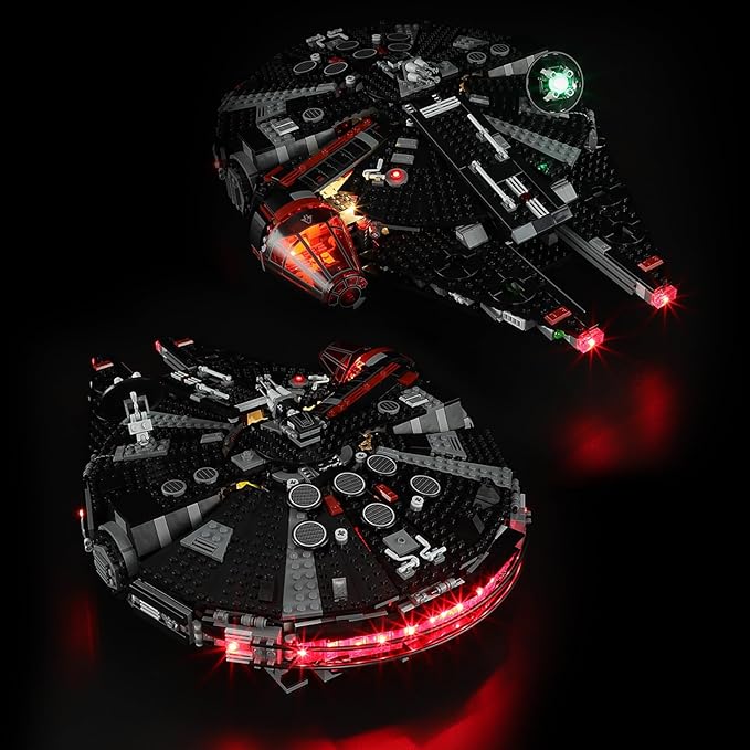 BRIKSMAX Light Kit for Lego The Dark Falcon -Led Lighting Compatible with Lego Star Wars 75389 Building Set- Not Included Lego Set