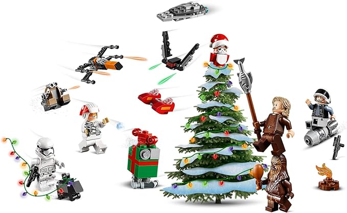LEGO Star Wars 2019 Advent Calendar 75245 Holiday Gift Set Building Kit with Star Wars Minifigure Characters (280 Pieces)