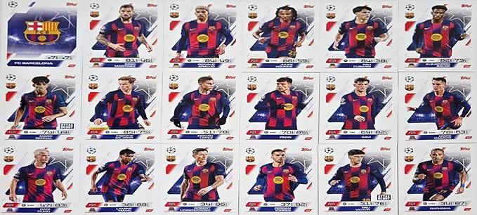 Match Attax 2025 2026 Barcelona Base Card Team Set