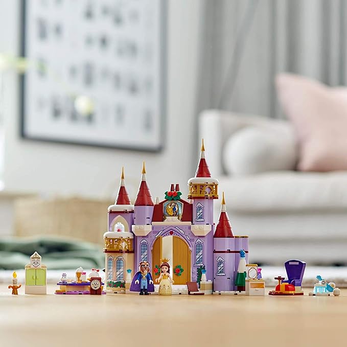 LEGO Disney Belle’s Castle Winter Celebration (43180) Disney Princess Building Kit Makes a Great Birthday for Kids who Love Disney’s Beauty and The Beast (238 Pieces)