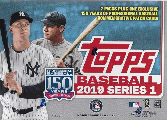 Topps 2019 Baseball Series 1 Trading Cards Relic Value Box (Retail Edition)