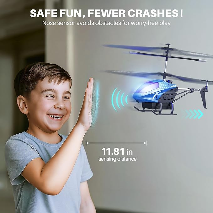 SYMA Remote Control Helicopter RC Plane with 40 Mins Flight Time(2 Batteries) Auto Obstacle Avoidance and Altitude Hold Birthday Gifts for 6 7 8 9 10 11 12 Years Old Kids Boys Girls