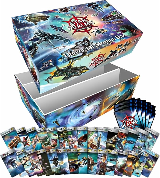 Wise Wizard Games Star Realms Complete Bundle: Core Game Colony Wars Frontiers United Command Decks High Alert Crisis Gambit Cosmic Gambit Scenarios Promo Pack 1 and Universal Storage Box