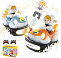 Remote Control Speed Bumper Cars Toy (2 Cars Set) – Rechargeable RC Ejector Cars with Music &amp Lights Fast-Response 2-Player Battle Racing Game for Kids Ages 3–8