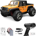 1: 20 Full Scale High Speed RC Racing Four-Wheel Drive Climbing Remote Control Off-Road Vehicle Model Equipped with 2 Fast Rechargeable Batteries with a Range of up to 1 Hour (Orange)