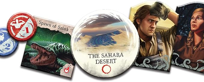Eldritch Horror Under the Pyramids Board Game EXPANSION - Unearth Ancient Secrets in Egypt! Mystery Game for Adults Ages 14+ 1-8 Players 2-4 Hour Playtime Made by Fantasy Flight Games