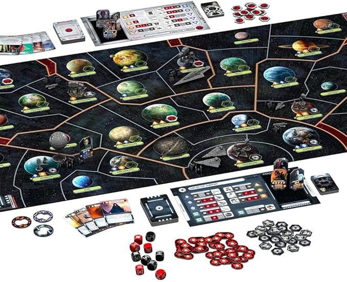 Asmodee Star Wars: Rebellion Board Game - Epic Galactic Empire vs Rebel Alliance Conflict Tabletop Miniatures Strategy Game for Adults Ages 14+ 2-4 Players 3 Hour Playtime